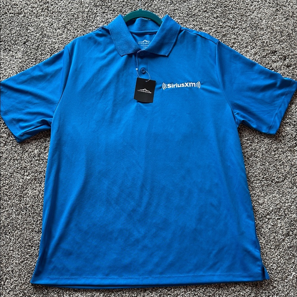Men’s SiriusXM Embroidered Olympic Blue SS Polo